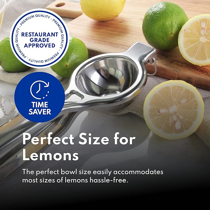 New Star Foodservice 43280 Stainless Steel Lemon Squeezer