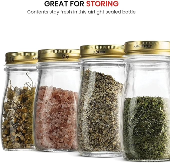 Bormioli Rocco Quattro Stagioni 13.5 Oz. Bottles (Set of 12) - Vacuum‑Seal Glass Canning & Beverage Bottles with Twist‑Top Lid - Clear Lead‑Free Glass for Jams, Sauces, Drinks & Gifts - Made in Italy