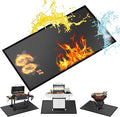60 ×40 inches Under Grill Mats for Outdoor Grill/ Double-Sided Fire Pit Mat Fireplace Mat, Fireproof Deck and Patio Protector Mat, BBQ Mat for Under BBQ Waterproof Oil-Proof Grill Floor Pads Grill Mat