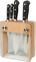 Mercer Culinary - M23505 Renaissance Forged Knife Block Set, 6-Piece, Wood Block with Tempered Glass