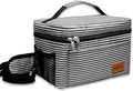 Lunch Bag for Women, Insulated Reusable Lunch Box Leakproof Cooler Tote Bag Freezable with Adjustable Shoulder Strap for Office Work Picnic Beach