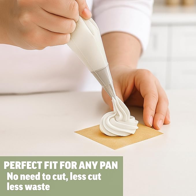 Zenlogy Unbleached Parchment Paper Squares 2x2 (400 Sheets) - Perfect for Storing Freezing Separating Baking Diamond Painting