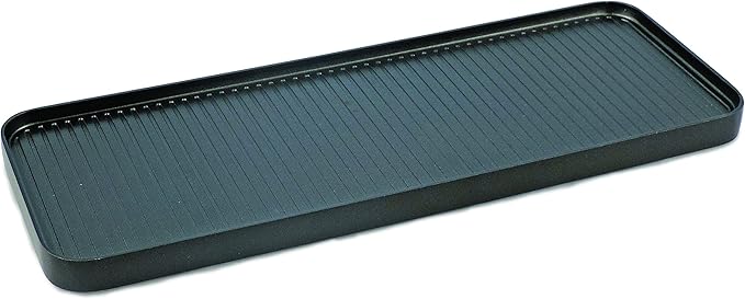 Swissmar Replacement Grill/Griddle Top Plate for Swivel Raclette – Reversible Aluminum Tabletop Grill Plate for Indoor Electric Grilling, BBQ, Sizzling Tabletop Hot Plate and Griddle Cooking