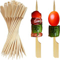 200 PCS 3.5 Inch Flat Toothpicks for Appetizers Mini Skewers for Finger Food Picks, Bamboo Skewer Sticks for Fruit (3.5 Inch)