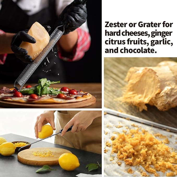 Cheese Grater with Non-Slip Handle, Lemon Zester,L15"x W1.4"