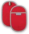 KitchenAid Asteroid Pot Holder 2-Pack Set, Fire Red, 6.5"x10"