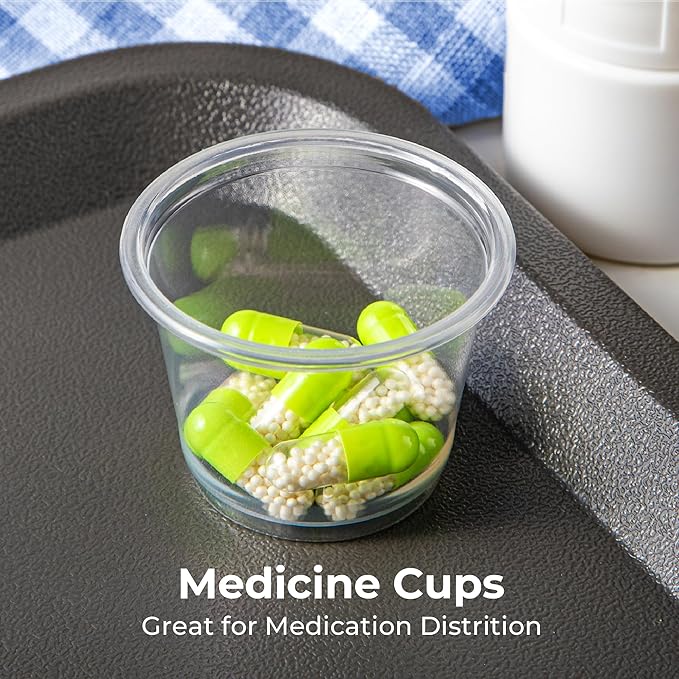 Fit Meal Prep 2500 Pack 2 oz BPA Free Condiment Cups No Lids, Disposable Jello Shots Containers, Small Dipping Sauce Cups, Plastic Ramekins in Bulk, Stackable Souffle Cups for Sample, Portioning