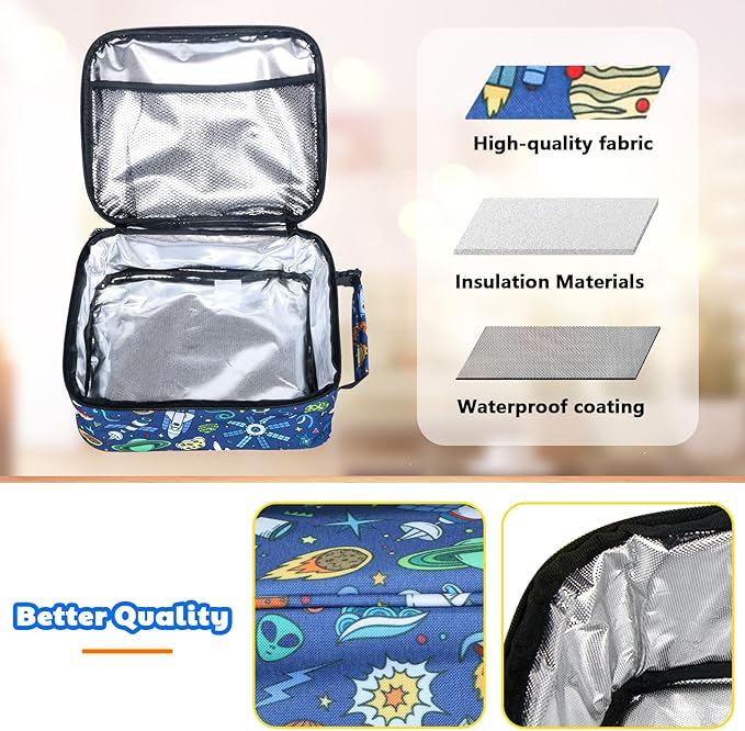 Hap Tim Insulated Lunch Bag Women, Reusable Lunch Box for Women & Men, Adluts Lunchbox for Work, Portable Lunchbag（18654-XK）