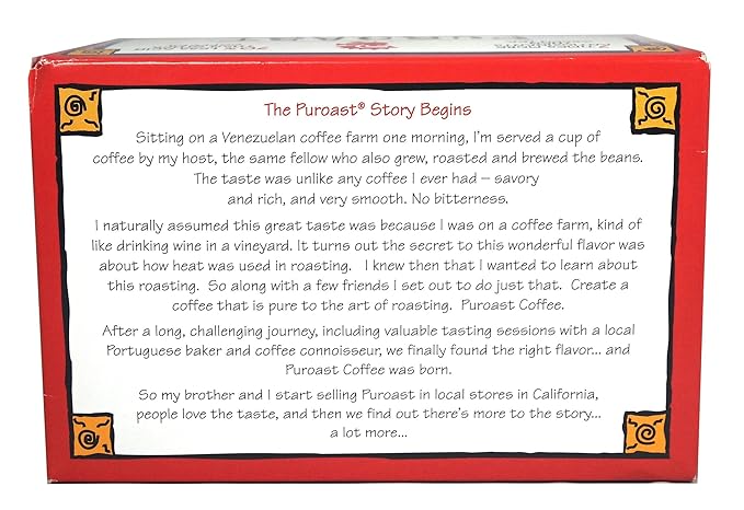 Puroast Low Acid Coffee| House Blend Single Serve Pods | Medium Roast | High Antioxidants & High pH |No Bitter Aftertaste | Reduced Heartburn & GERD Friendly | 12 Count - Compatible with Keurig Brewer