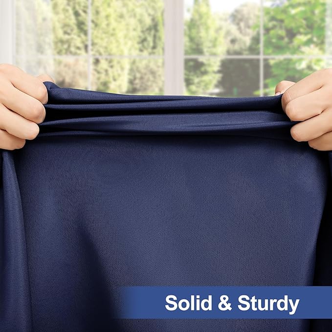 homing Rectangle Table Cloth Cover, Waterproof Polyester Elastic Fitted Tablecloth, Fits for 5 Foot Folding Tables, Washable Table Protector for Picnic, Camping, Outdoor (Navy Blue, 30" x 60")