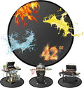 42" Round Fire Pit Mat for Solo Stove Bonfire/Under Grill Mat for Outdoor Pit Fireproof Waterproof Oil-Proof, 4 Layers Fireproof Mat Fireplace Mats Grill Pads Solo Stove Mat Deck Patio Grass Smoker