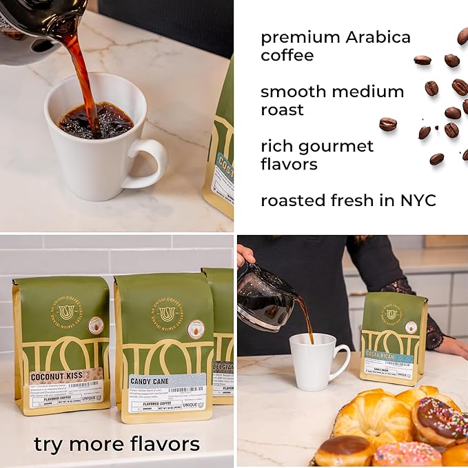 Island Toasted 'Coconut Kiss' Flavored Ground Coffee, 1 LB (16 oz) bag, Medium Roast, 100% Arabica Premium Quality Flavor (Pack of 2)