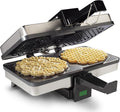 Pizzelle Maker- Nonstick Electric Holiday Baker Press Makes Two 5-Inch Cookies at Once- Christmas Baking Supplies for Party- Italian Dessert Treat Making with Recipe Guide- Cookie Swap Gift for Her
