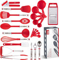 Kitchen Utensils Set, Cooking Utensil Set Kitchen Gadgets, Pots and Pans set Nonstick and Heat Resistant, 24 Pcs Nylon and Stainless Steel, Spatula Set, Apartment Essentials Kitchen Cookware Sets