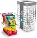 Sorbus 8-Pack Large Clear Plastic Storage Bins with Lids – Kitchen, Pantry, Fridge, Cabinet & Refrigerator Organizers