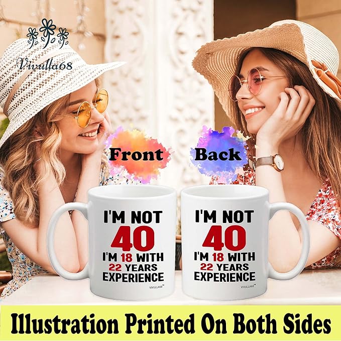 Vivulla68 Funny 40th Birthday Gifts For Men Women, 1985 Birthday Gifts For Women Men