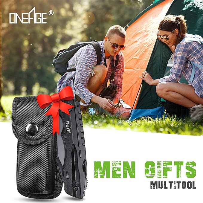 Gifts for Men Dad Him, Birthday Gifts for Man Husband Guy, Multitool Pocket Knife, Groomsmen Gift, Stocking Stuffers for Men, Christmas Fathers Day Mens Gift, Hunting Camping Knives for Outdoor