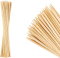 MalloMe XL Bamboo Skewers 12 Inch 100 pcs - 4mm Thick Bamboo Sticks - Heavy Duty Wooden Shish Kabob Skewers for Grilling - for Kebab BBQ Grill Hot Dog, Candy Apple Smores Sticks Wood Skewer Appetizers