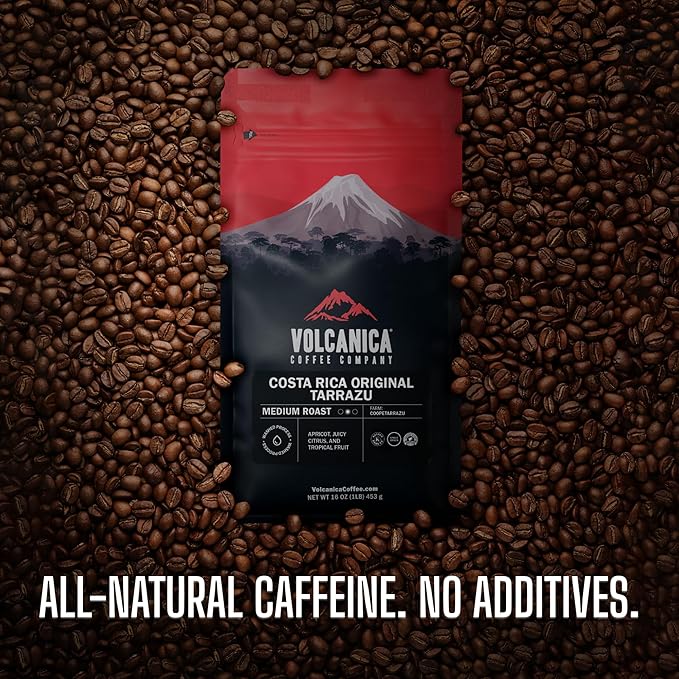 Low Acid Coffee, Blend of Natural Low Acidic Coffee, Whole Bean, Medium Roast, Fresh Roasted, 11-ounces