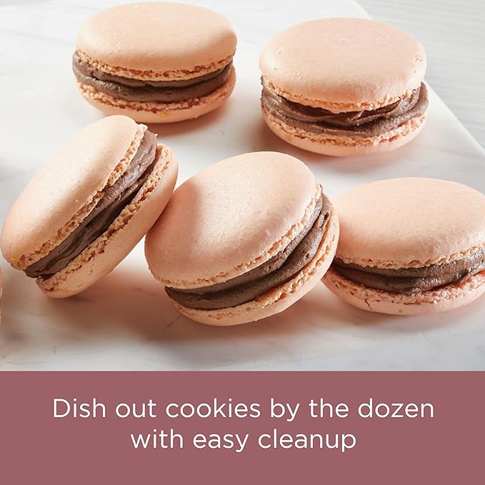 Farberware Nonstick Bakeware, Nonstick Cookie Sheet / Baking Sheet - 10 Inch x 15 Inch, Rose Gold Red