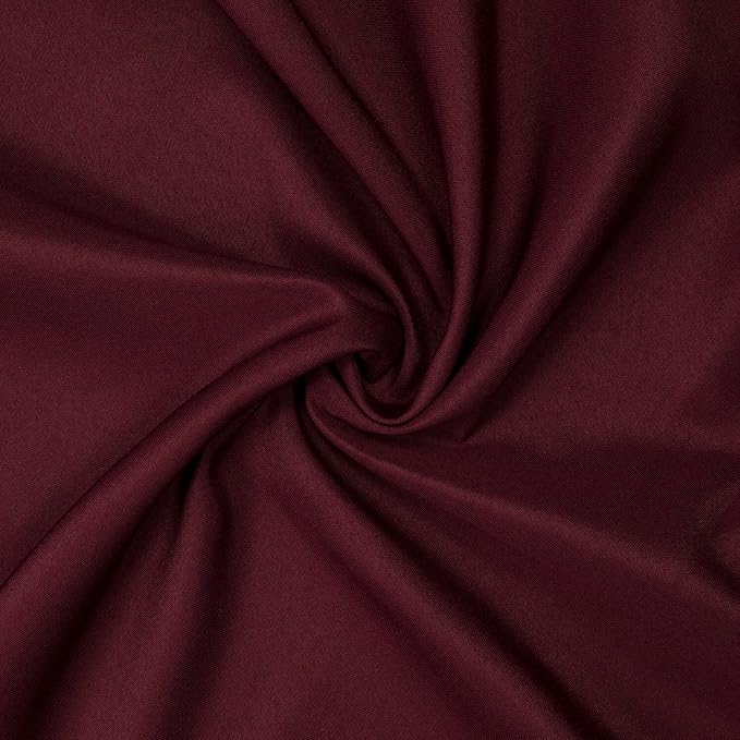 Gee Di Moda Rectangle Tablecloth - 60 x 102 Inch Burgundy Table Cloth for 6 Foot Rectangle Table - Heavy Duty Washable Fabric - for 6 Ft Buffet Table, Holiday Party, Dinner, Wedding & Baby Shower