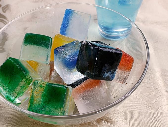 Ice Cube Mold Elbee Home 2 Pack Silicone Ice Cube Tray Flexible 15 Cube Purple Silicone Ice Cube Trays Made from Food Grade Silicone are Reusable & BPA Free Perfect for Whiskey and Cocktails