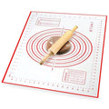 16x24 Inch Pastry Mats for Rolling Dough - Pizza Mats Stain-Proof Large Silicone Baking Mat with Measurements, Non-Stick Baking Rolling Mat - Heat Resistant Kneading Dough Sheet for Bread, Pizza