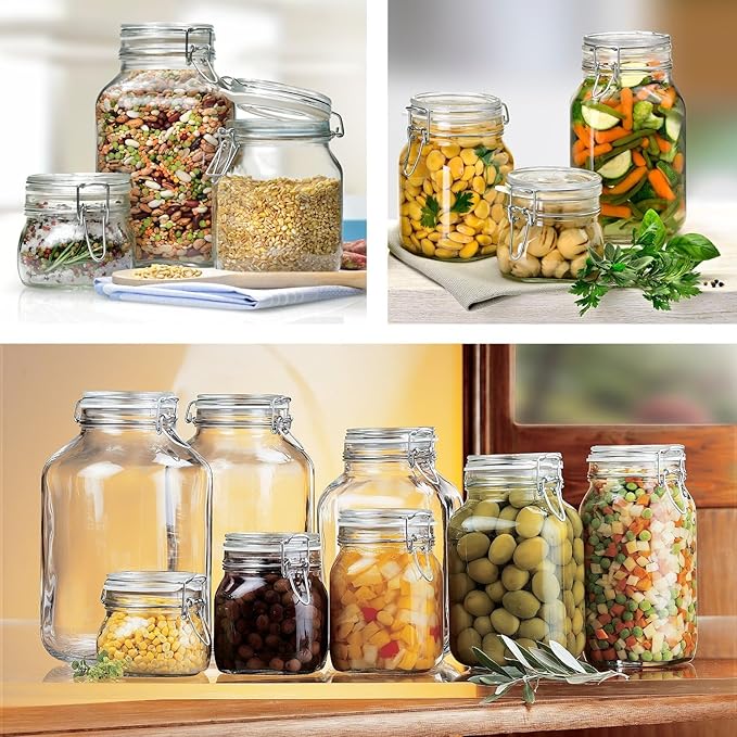 Bormioli Rocco Fido Clear Jar, 169 Oz.