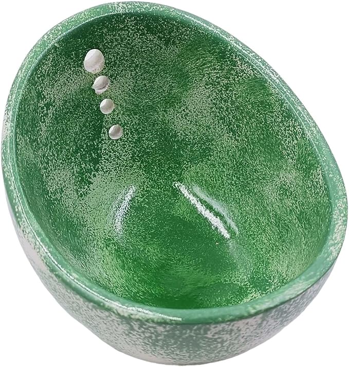 Herb Stripping Bowl with 4 Different Holes Efficient Leaf Removal Tool for Parsley Cilantro Vegetables Durable Resin Kitchen Gadget Veggie Herbs Stripper Imitation Ceramic Pottery Design