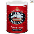 French Market Coffee & Chicory Medium-Dark Roast Ground Coffee, 12oz Can (Pack of 3)