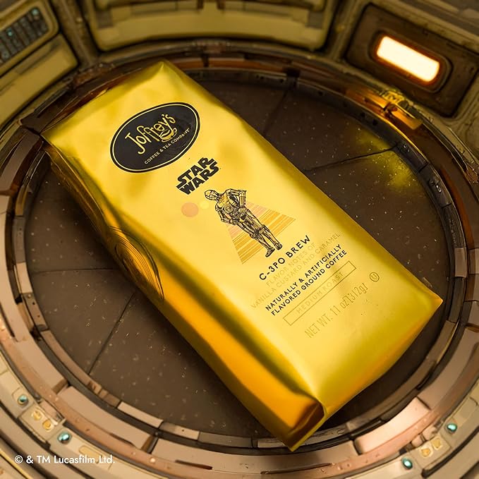 Joffrey's Coffee - STAR WARS™ C-3PO Brew, STAR WARS Licensed Coffee Collection, Artisan Medium Roast, Creamy & Smooth Taste, Brew or French Press (Ground, 11oz)