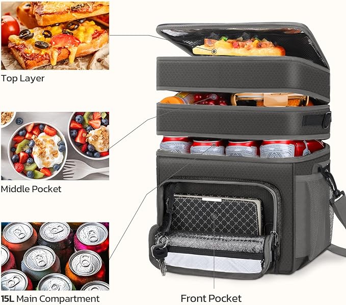 Maelstrom Lunch Box for Men,Insulated Lunch Bag Women/Men,Leakproof Lunch Cooler Bag, Lunch Tote Bag