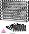 VEVOR Spice Rack Organizer for Cabinet, Spice Organizer with 72 Empty Spice Jars, Lids, Spice Labels, and Funnel Complete Set, Seasoning Organizer for Countertop, Kitchen, Pantry, Cupboard, 23x16 in