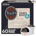 Tully's Coffee French Roast, Keurig Single Serve K-Cup Pods, Dark Roast Coffee, 60 Count, (6 Packs of 10)