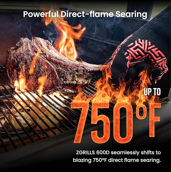 Z GRILLS 600D Wood Pellet Grill – 8-in-1 BBQ Smoker with PID 2.1 Controller, 572 sq in Cooking Area for Outdoor Grilling and Smoking, Huge Storage Cabinet Side Shelf with Tool Hooks