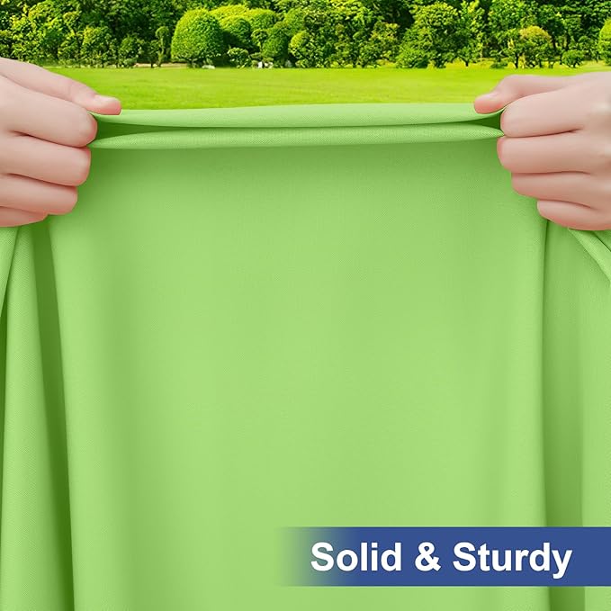 homing Rectangle Table Cloth Cover, Waterproof Polyester Elastic Fitted Tablecloth, Fits for 6 Foot Folding Tables, Washable Table Protector for Picnic, Camping, Outdoor (Lime Green, 30" x 72")