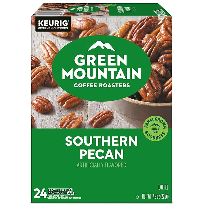 Green Mountain Coffee Roasters Southern Pecan Keurig Single-Serve K-Cup pods, Light Roast Coffee, 96 Count