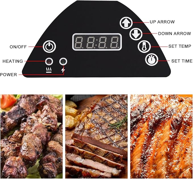 9907160014 Digital Control Panel Kit Replacement for Masterbuilt Compatible with Masterbuilt MB20071317/ 20071117/21071218 & More MB Digital Electric Smoker