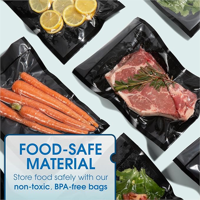 Spartan Industrial 6" X 10" Vacuum Sealer Bags - 500 Count BPA-Free Food Storage Bags for Marinating, Freezing, Sous Vide Cooking