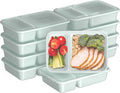 Bentgo Prep - 20-Piece 2-Compartment Reusable Meal Prep Containers with Lids, PFAS & BPA Free Materials, Durable, Microwave, Freezer, & Dishwasher Safe To Go Food Storage (Mint)