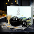 6 Pcs Matcha Whisk Set | Matcha kit with Black Bowl, Bamboo Whisk, Scoop, Sifter, Holder for whisk & Cleaning Cloth, Traditional Matcha Set in Magnetic Gift Box