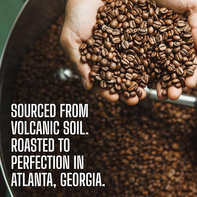 Low Acid Coffee, Blend of Natural Low Acidic Coffee, Whole Bean, Medium Roast, Fresh Roasted, 11-ounces