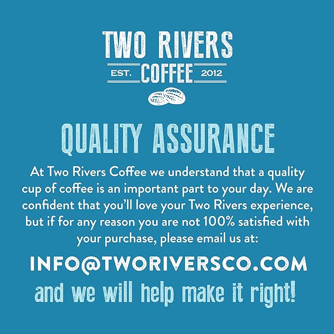 Two Rivers Coffee Flavored Pods, Variety Sampler Pack for Keurig K Cup Brewers, 40 Count - Flavored Coffee Lovers, Great Gift - 5 Cups Of Each Flavor