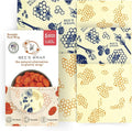 Bee's Wrap Beeswax Wraps for Food - Made in USA Reusable & Organic Food Wraps & Bowl Covers - Eco-Friendly Alternative to Aluminum Foil, Honeycomb & Bees + Bears Assorted 5 Pack (2L, 3M)