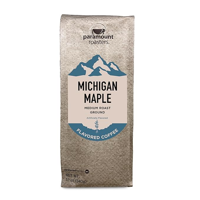 Paramount Roasters, Michigan Maple Flavored Ground Coffee, 12oz Medium Roast (Paramount Coffee Company)