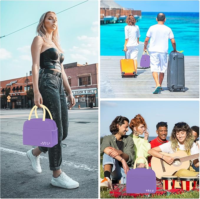 DALINDA Lunch Bag Lunch Box for Women Men Reusable Insulated Lunch Bags for Adults,Leakproof Cute Cooler Lunch Tote Bag, Large Capacity for Work Travel Picnic