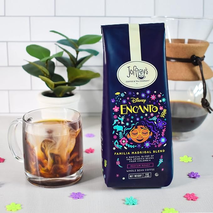 Joffrey's Coffee - Disney Encanto Familia Madrigal Blend, Disney Specialty Coffee Collection, Medium Roast, 100% Arabica Bean (Whole Bean, 11 oz)