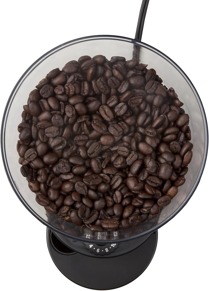 Mr. Coffee Automatic Burr Mill Coffee Grinder with 18 Custom Grinders Silver