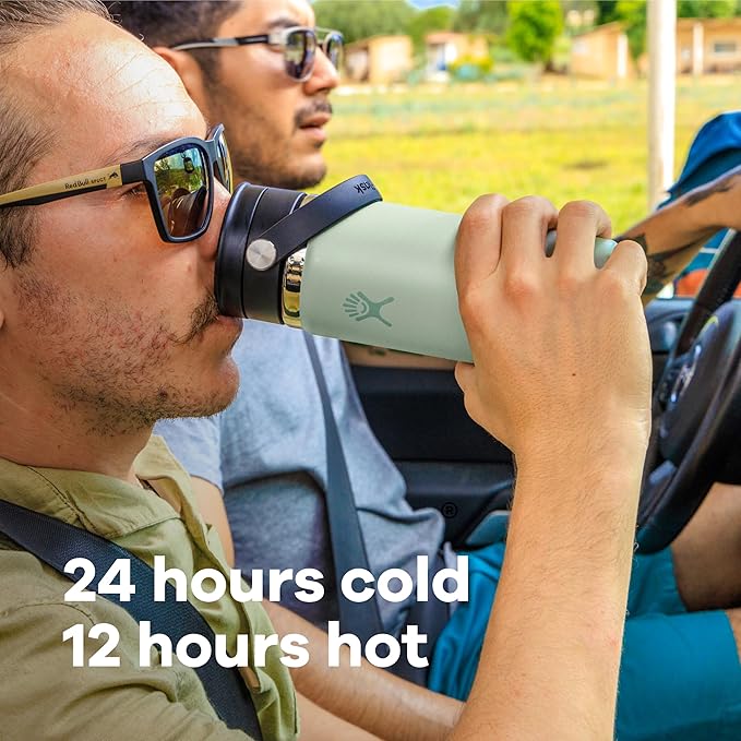 Hydro Flask Flex Sip Coffee Tumbler – Insulated Stainless Steel, Non Spill, Leak Proof Travel Coffee Cup 16 Oz Aloe Green