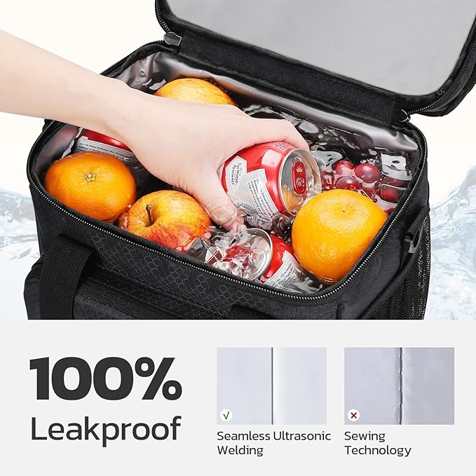 Maelstrom Lunch Box for Men,Insulated Lunch Bag Women/Men,Leakproof Lunch Cooler Bag, Lunch Tote Bag